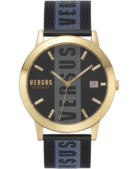 versus versace barbes watch|Versus by Versace Men's Barbès Black Stainless Steel Mesh.